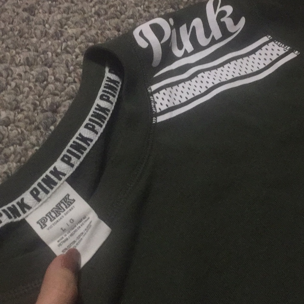 Olive Green Victoria Secret sweatshirt